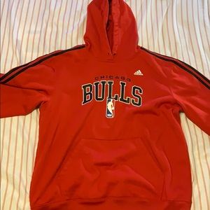 Red Adidas Chicago Bulls Hoodie